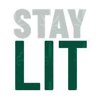 designkush stay lit design kush Sticker