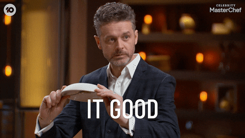 Celebrity Masterchef Reaction GIF by MasterChefAU