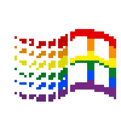 Gay Pride Sticker by Meryl Booth