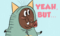 ZipZipOfficial cartoon no yeah nope GIF