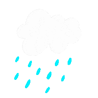 Sad Rain Sticker