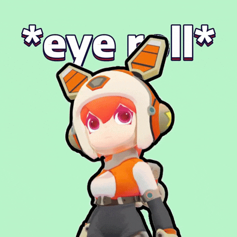 Luna Eye Roll GIF by Party Icons