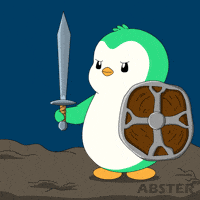Penguin Skull GIF by Abster