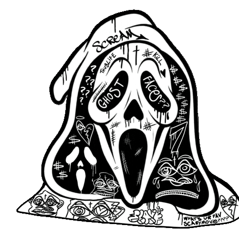 Scary Movie Scream Sticker