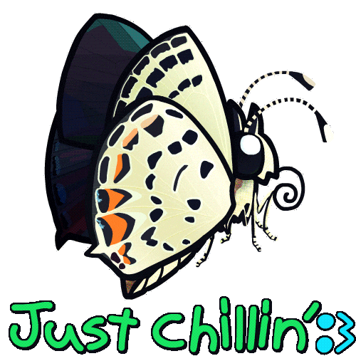 Relaxed Baby Sticker by Miyrumiyru