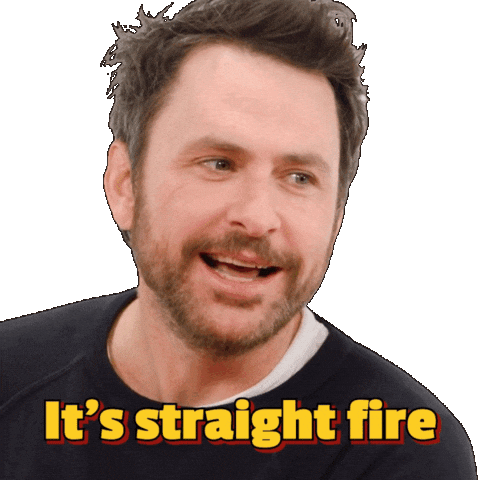 Always Sunny Fire Sticker by First We Feast