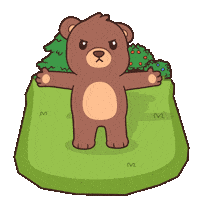 Teddy Bear Trash Sticker by BEARISH