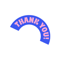 Thanks Thank You Sticker by Hello Bonita