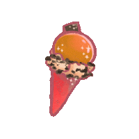 chopstickpanorama ice cream ice cream cone chin chin chinchin Sticker