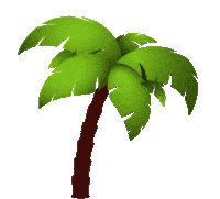 Palm Tree Chocolate Sticker by Bananica Štark