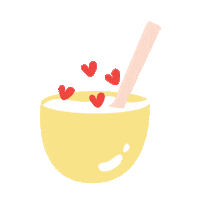 uautienda hearts bowl uau uautienda Sticker