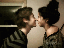 relationship kiss GIF