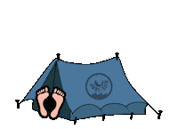 Fun Camping Sticker by KITEYLOOPY
