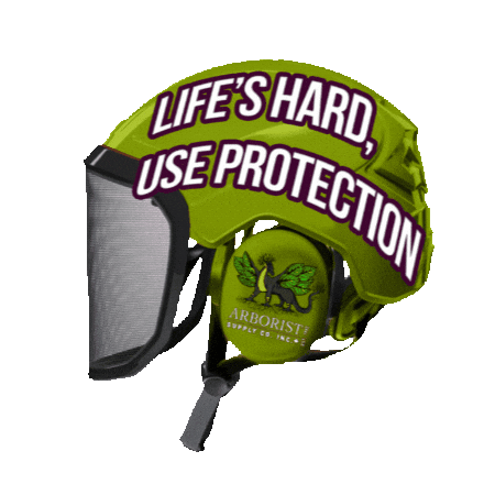 arboristsupply giphyupload helmet arborist protos Sticker
