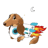 Rocket Foguete Sticker