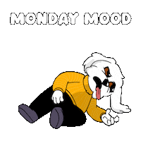 Tired Monday Morning Sticker by BoDoggos
