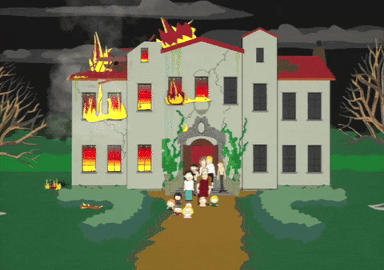 fire running GIF by South Park 