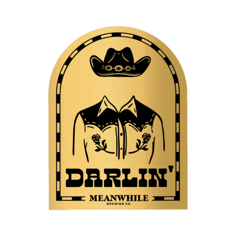 Cowboy Austin Sticker by Meanwhile Brewing