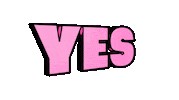 Text Yes Sticker by musketon