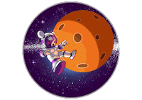 Anesia space weed planet universe Sticker