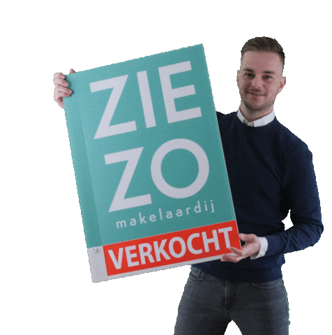 Makelaar Verkocht Sticker by Ziezo Makelaardij