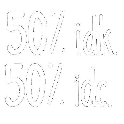 Text Idk Sticker