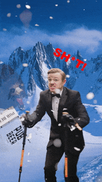 Leonardo Dicaprio Skiing GIF by 10 Barrel Brewing