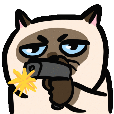 Siamese Cat Sticker by ehcat