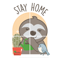 House Stay Home Sticker by Life In Treetop