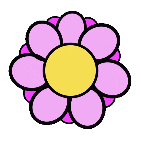 Pink Flower Sticker