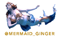 The Little Mermaid Swim Sticker by Mermaid Ginger, The Koi Queen