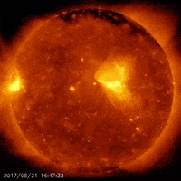 nasa space sun moon earth GIF