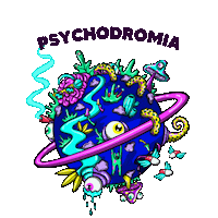 beatofficial party psychedelic beat psycho Sticker