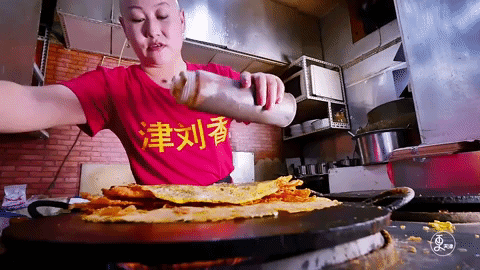 chinese food pancake GIF