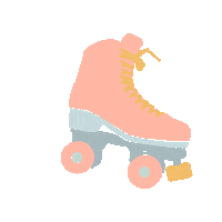 Brodi-Rose illustration skater derby roller derby Sticker