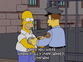 arresting criminal homer simpson GIF