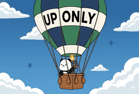 Happy To The Moon GIF by Kanpai Pandas