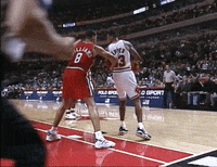 chicago bulls through the legs GIF