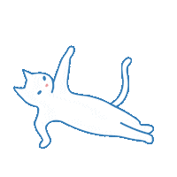 Cat Yoga Sticker by Miss Patina