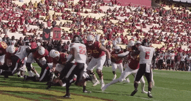 Hall Leap Touchdown GIF by CyclonesTV