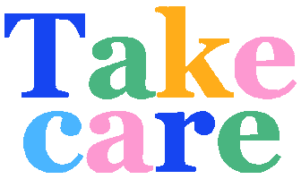 Take Care Rainbow Sticker by Muchable