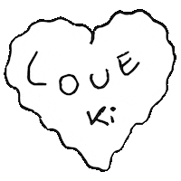 marliki love art heart illustration Sticker