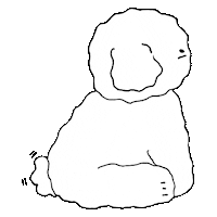 marliki love art dog illustration Sticker