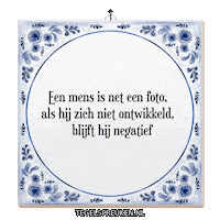 Reflectie Verandering Sticker by Tegelspreuken.nl
