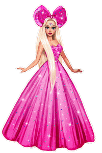 Doll Barbie Sticker