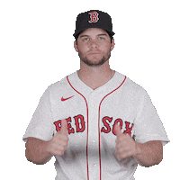 Red Sox Thumbs Up Sticker by Boston Red Sox