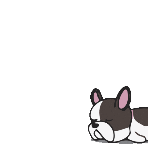 Sleepy French Sticker