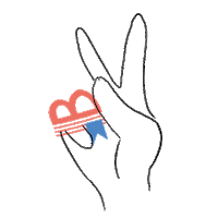 Peace Whatever Sticker by BKMRK