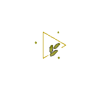 Leaf Triangle Sticker by katlyn boone