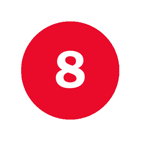 Number Eight Countdown Sticker by Kew Gardens